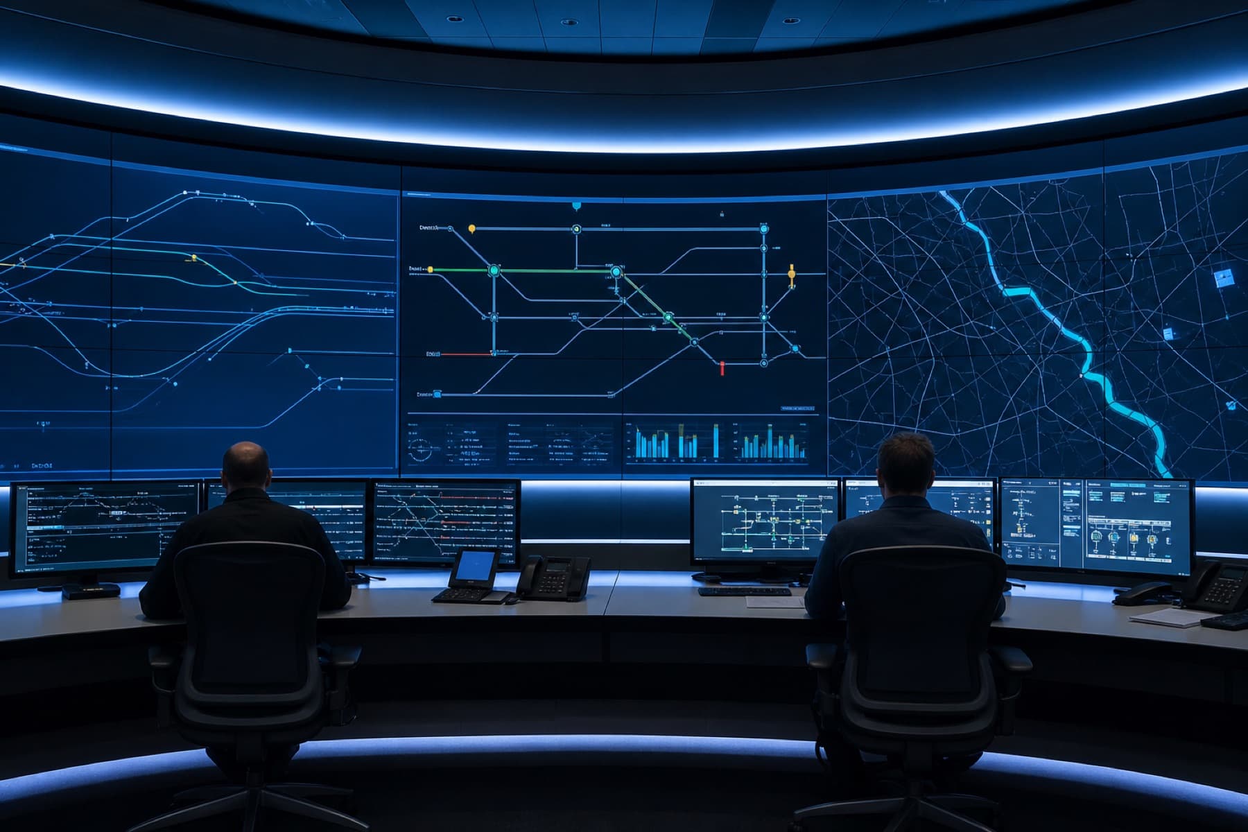 Digital command and control center for rail operations